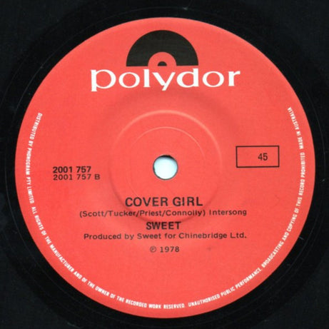 The Sweet : Love Is Like Oxygen (7", Single)