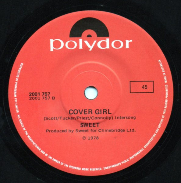 The Sweet : Love Is Like Oxygen (7", Single)