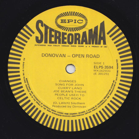 Donovan : Open Road (LP, Album)