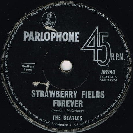 The Beatles : Strawberry Fields Forever / Penny Lane (7", Mono)
