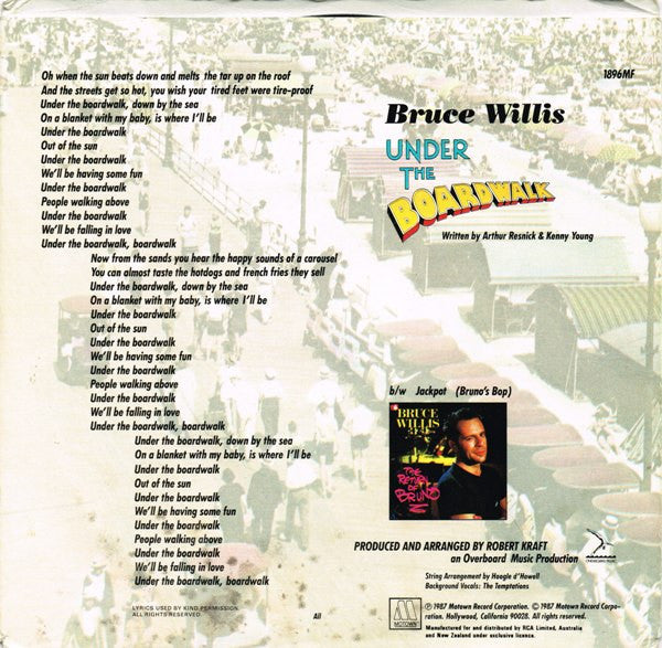 Bruce Willis : Under The Boardwalk (7", Single)