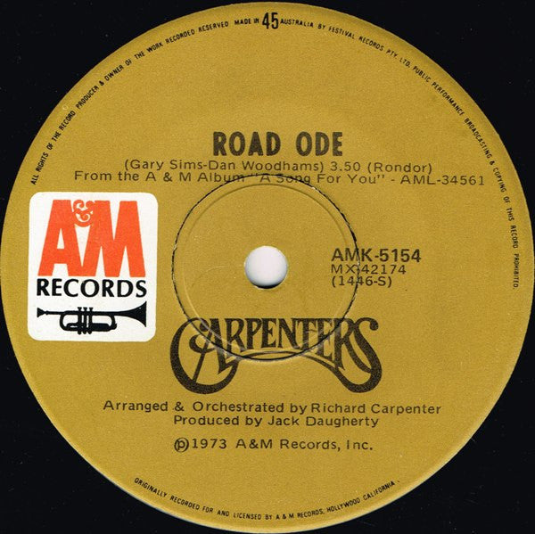 Carpenters : Yesterday Once More (7", Single)