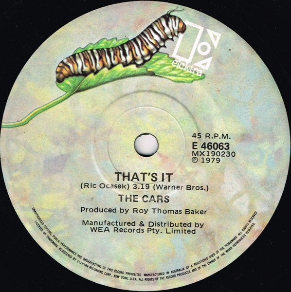 The Cars : Let's Go (7", Single)