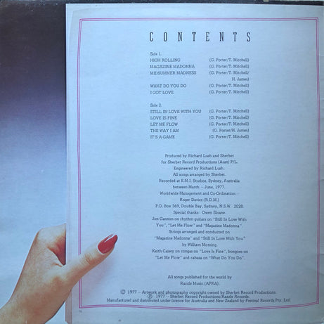 Sherbet : Photoplay (LP, Album, Gat)