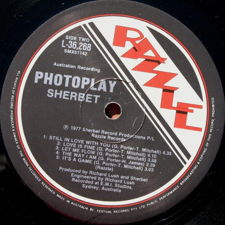 Sherbet : Photoplay (LP, Album, Gat)