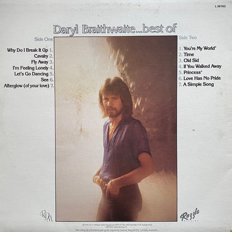 Daryl Braithwaite : Best Of (LP, Comp)
