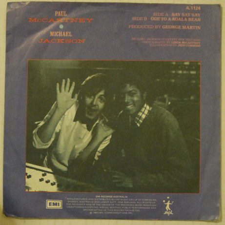 Paul McCartney And Michael Jackson : Say Say Say (7", Single)