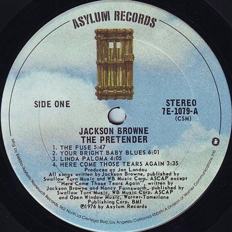 Jackson Browne : The Pretender (LP, Album, CSM)