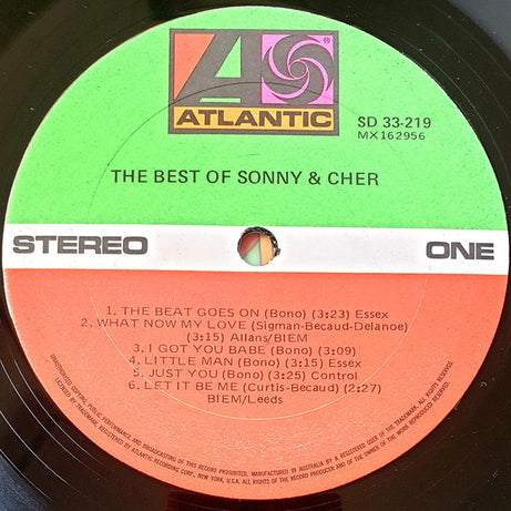 Sonny & Cher : The Best Of Sonny & Chér (LP, Comp, RE)