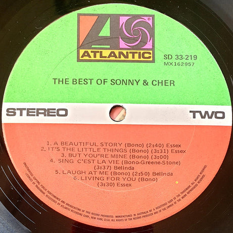 Sonny & Cher : The Best Of Sonny & Chér (LP, Comp, RE)
