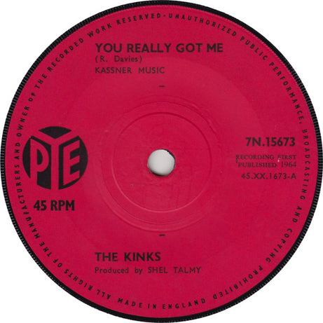 The Kinks : You Really Got Me  (7", Sol)