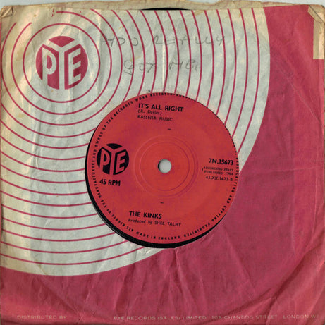 The Kinks : You Really Got Me  (7", Sol)