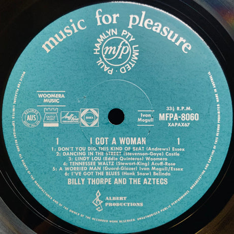 Billy Thorpe And The Aztecs : I Got A Woman (LP)
