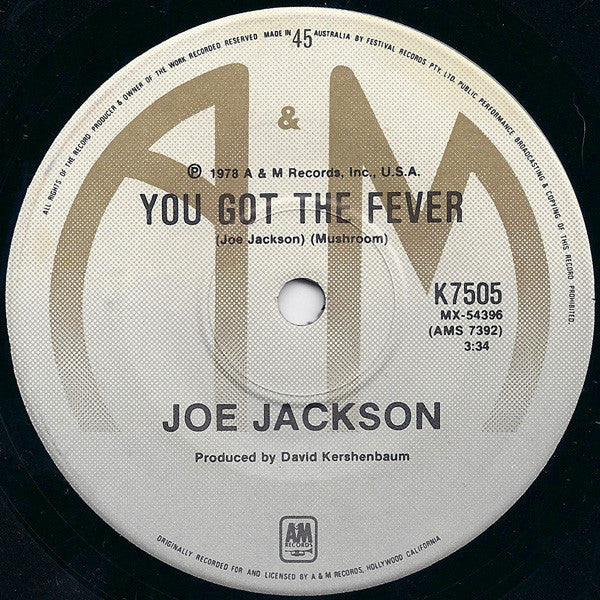 Joe Jackson : Is She Really Going Out With Him? (7", Single)