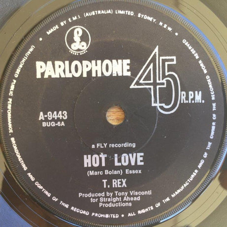 T. Rex : Hot Love (7", Single)