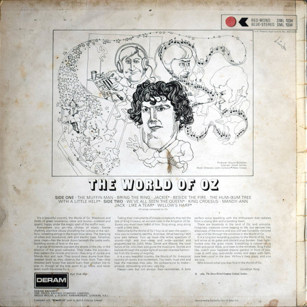 The World Of Oz : The World Of Oz (LP, Album, Mono)