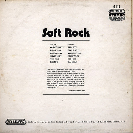 Unknown Artist : Soft Rock (LP, Album)