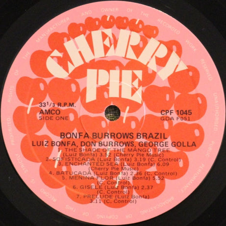 Luiz Bonfá, Don Burrows, George Golla : Bonfa Burrows Brazil (LP, Album)