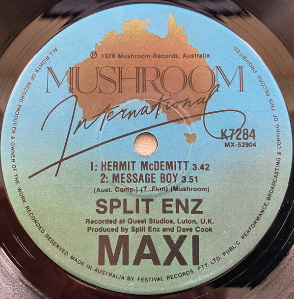 Split Enz : I See Red (7", Maxi)