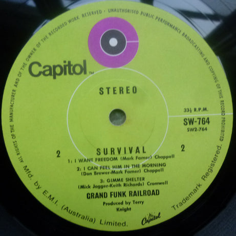 Grand Funk Railroad : Survival (LP, Album)