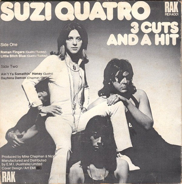 Suzi Quatro : 3 Cuts And A Hit (7", EP)