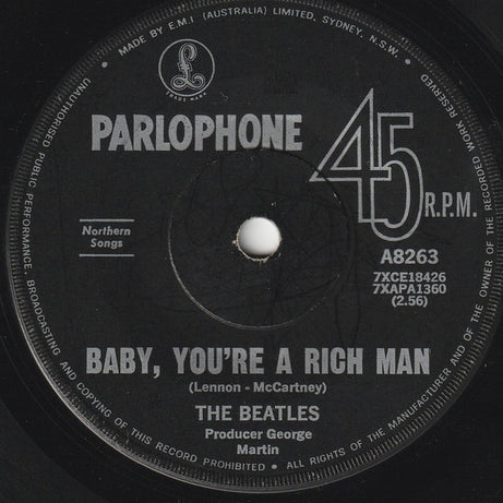 The Beatles : All You Need Is Love (7", Single)