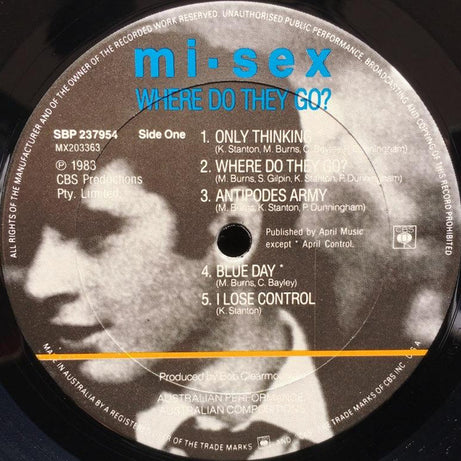 Mi-Sex : Where Do They Go? (LP, Album)