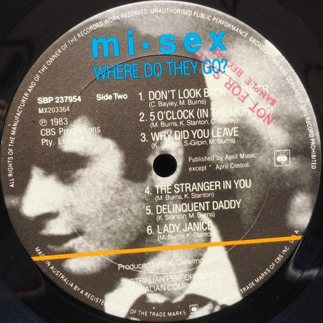 Mi-Sex : Where Do They Go? (LP, Album)