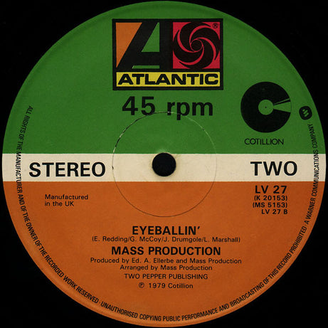 Mass Production : Can't You See I'm Fired Up / Eyeballin' (12", Single, Pic)