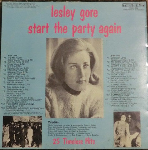Lesley Gore : Start The Party Again (LP, Comp)