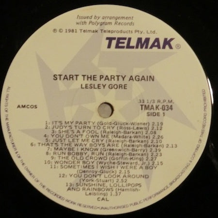 Lesley Gore : Start The Party Again (LP, Comp)
