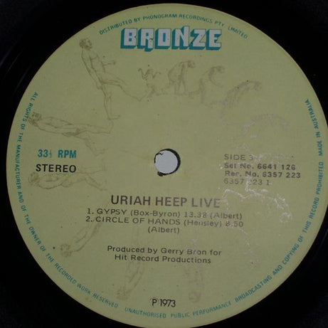 Uriah Heep : Uriah Heep Live (2xLP, Album, Gat)
