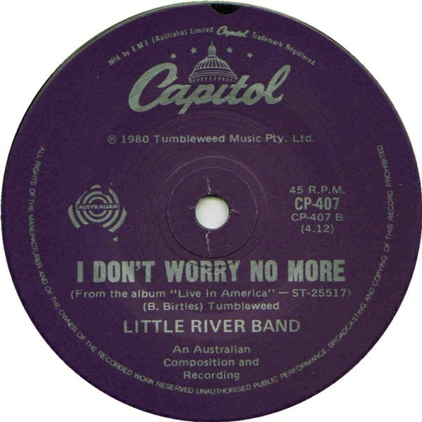 Little River Band : Long Jumping Jeweller (7", Single)