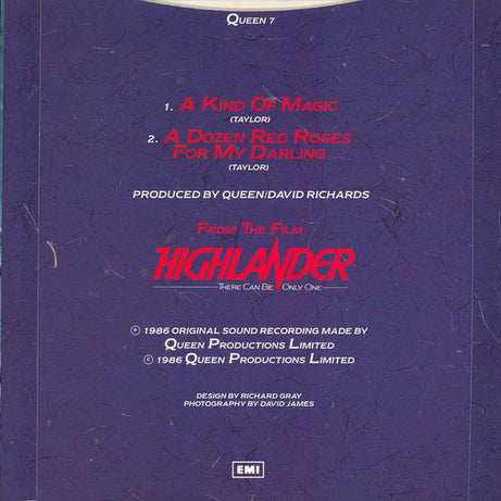 Queen : A Kind Of Magic (7", Single, Pap)