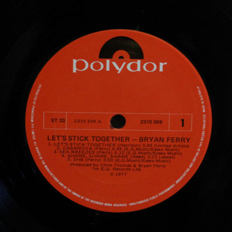 Bryan Ferry : Let's Stick Together (LP, Album, RE)