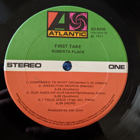 Roberta Flack : First Take (LP, Album)