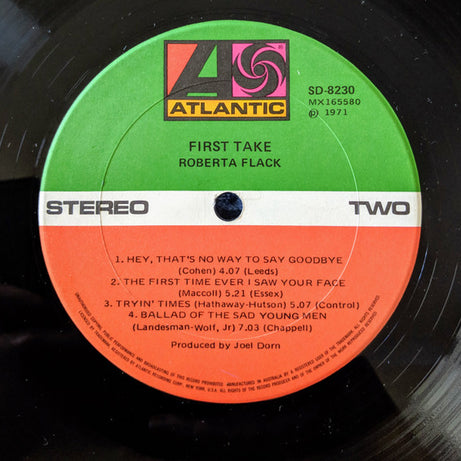 Roberta Flack : First Take (LP, Album)