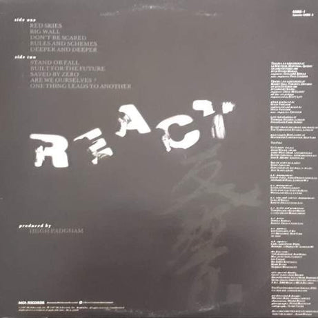 The Fixx : React (LP, Album)