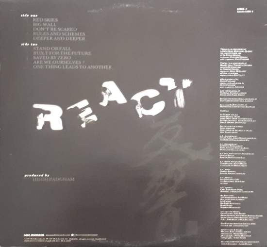 The Fixx : React (LP, Album)