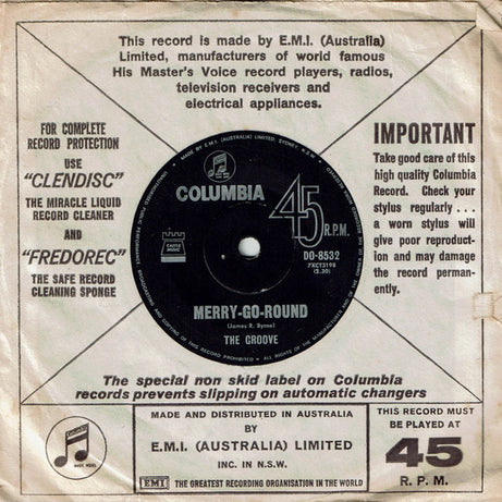 The Groove (3) : You Are The One I Love (7", Single, Promo)