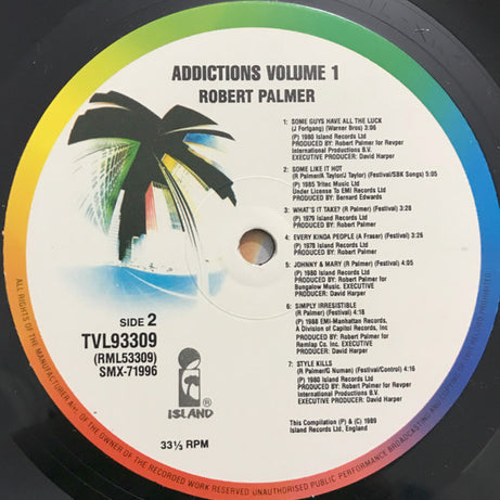 Robert Palmer : Addictions Volume I (LP, Comp)