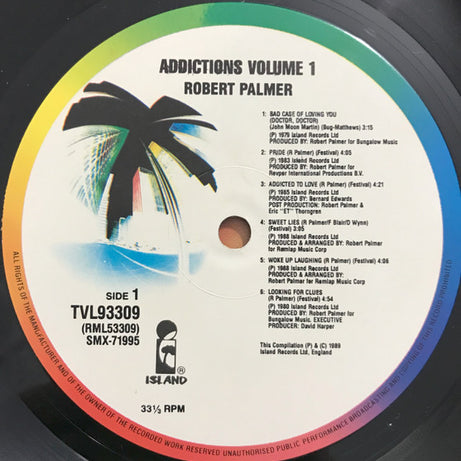 Robert Palmer : Addictions Volume I (LP, Comp)