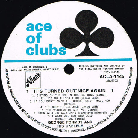 George Formby : It's Turned Out Nice Again (LP, Album, Comp, Mono)