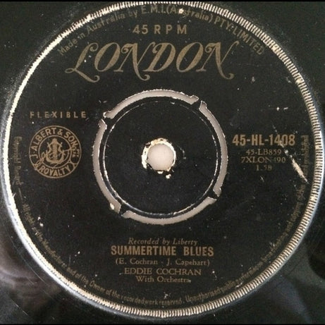 Eddie Cochran : Summertime Blues (7", Single)