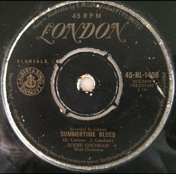 Eddie Cochran : Summertime Blues (7", Single)