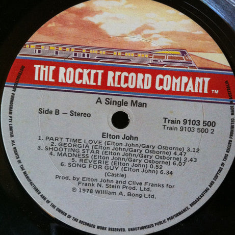 Elton John : A Single Man (LP, Album)