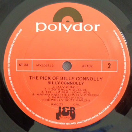 Billy Connolly : The Pick Of Billy Connolly (LP, Album, Comp)