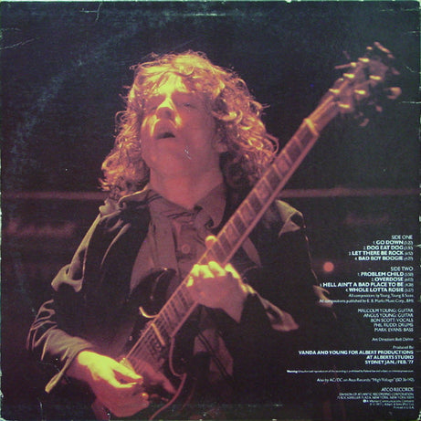 AC/DC : Let There Be Rock (LP, Album, Mon)