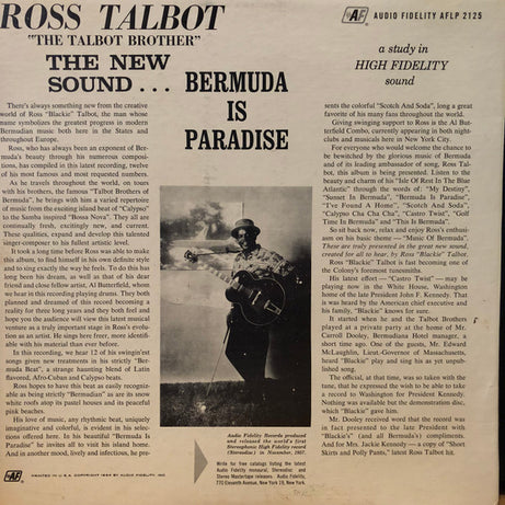 Ross Talbot : Bermuda Is Paradise (LP, Album, Mon)