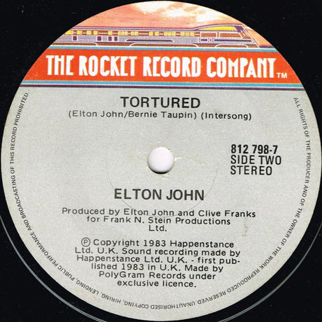 Elton John : I Guess That's Why They Call It The Blues (7", Single)